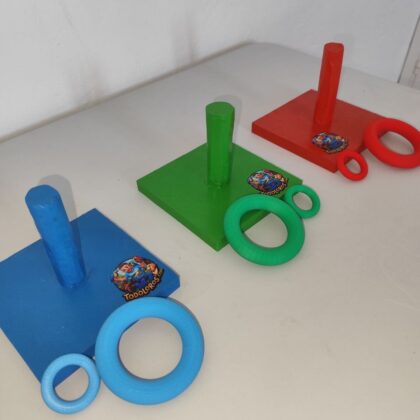 ARTESANAL AROS DE COLORES 1 X 30 Y 3 X 60